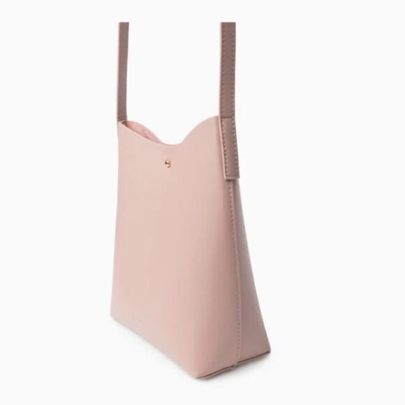 NEW Samara Vegan Leather Peony Pink Medium Shoulder Crossbody Bag (SMXX025) - Picture 3 of 8